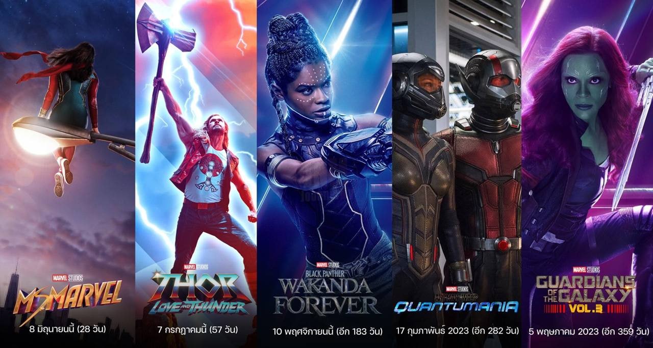 รวมหนัง Marvel Studio ที่จะมาเร็วๆ นี้ ของปี 2022 และ 2023